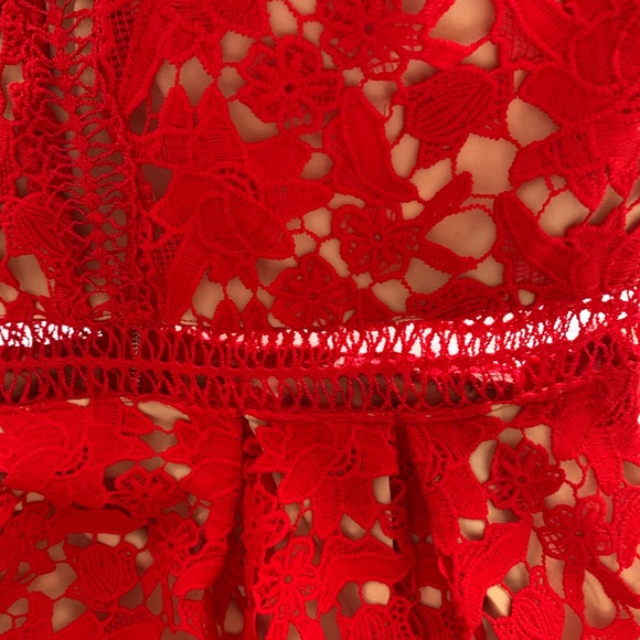 ❣️FRANCESCA’S❣️RARE Red Lace Dress - Picture 8 of 8